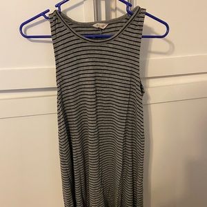 Madewell dress- grey and black stripes - medium